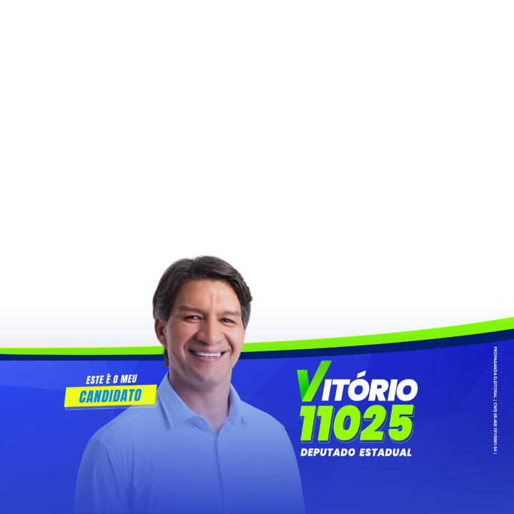 Prévia da moldura de foto de perfil do Vitório, no formato quadrado.